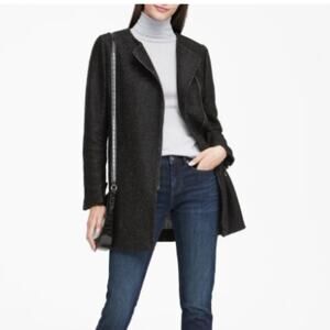 Banana Republic Boucle Moto Coat Size S